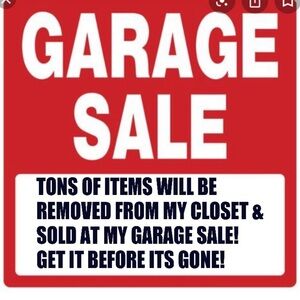 🛑GARAGE SALE ALERT🛑TONS OF ITEMS WILL BE REMOVED